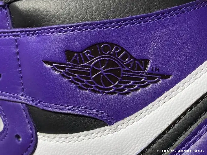 Official Maikesneakers Jordan 1 Air Court 555088-500 OG Purple High 0404